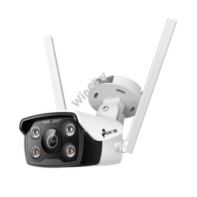 TP-Link IP csőkamera WiFi - C340-W (FullColor, 4MP, 4mm, IP66, H265+, fehér LED30m, IR30m, 12VDC; SD; mikr. hangsz)