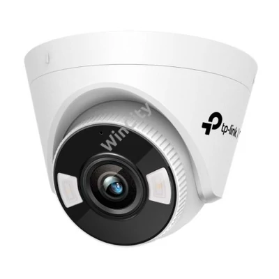 TP-Link IP turretkamera WiFi - C440-W (FullColor, 4MP, 4mm, H265+, fehér LED30m, IR30m, PoE/12VDC; SD)