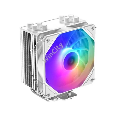 ID-Cooling CPU Cooler - SE-224-XTS ARGB WHITE (28.9dB; max. 118,93 m3/h; 4pin csatlakozó, 4 db heatpipe, 12cm, PWM, LED)