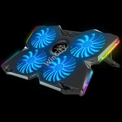 Spirit of Gamer Notebook Hűtőpad 17"-ig - AIRBLADE 500 RGB (25dB; 4x12cm, RGB, 2xUSB2.0)