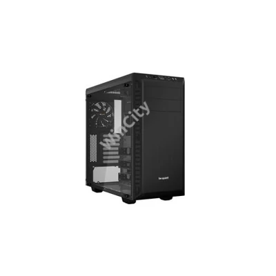 Be Quiet! Számítógépház - Pure Base 600 Window Black (ATX, edzett üveg oldallap, fekete)