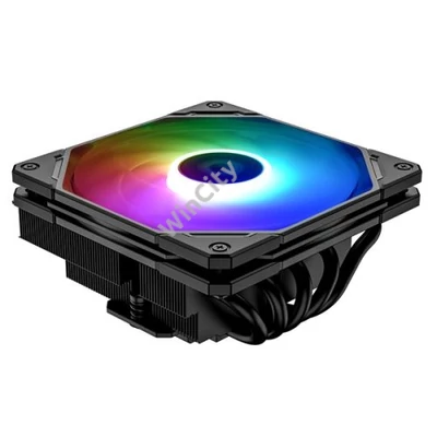 ID-Cooling CPU Cooler - IS-55 ARGB (Low profile, 31,2dB max, 92,76 m3/h; 4pin, 5 db heatpipe, 12cm, PWM, A-RGB)