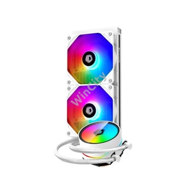 ID-Cooling CPU Water Cooler - ZOOMFLOW 240 XT SNOW (13.8-30.5dB; max. 126,57 m3/h; 2x12cm, A-RGB LED)