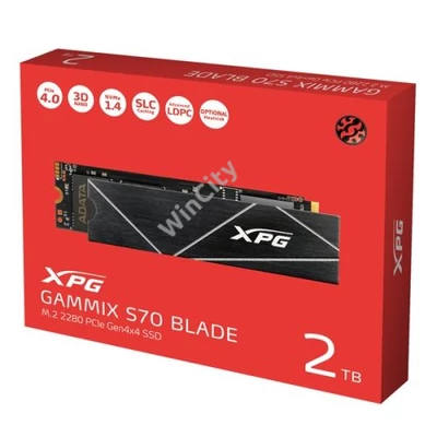 ADATA SSD 2TB - XPG GAMMIX S70 BLADE (3D, M.2 PCIe Gen 4x4, r:7400 MB/s, w:6800 MB/s, PS5 Ready)