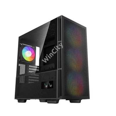 DeepCool Számítógépház - CH560 DIGITAL (fekete, 3x14cm +1x12 A-RGB ventilllátor, E-ATX, 2xUSB3.0)