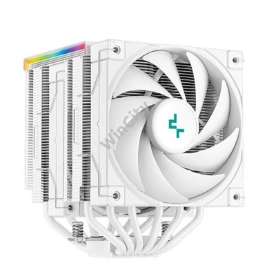 DeepCool CPU Cooler - AK620 Digital WH (28 dB; max, 117,21 m3/h; 4pin csatlakozó, 6 db heatpipe, 2x12cm, PWM, fehér)