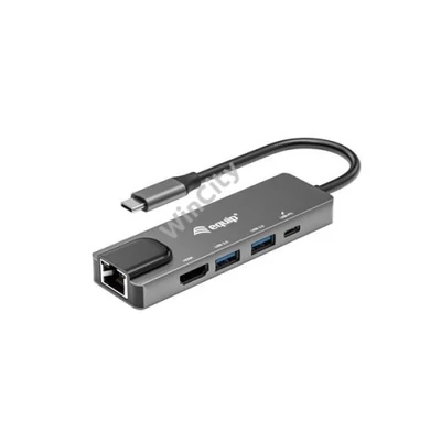 Equip Notebook Dokkoló - 133489 (Bemenet: USB-C, Kimenet: USB-C PD:100W/HDMI/2x USB3.2 Gen1)