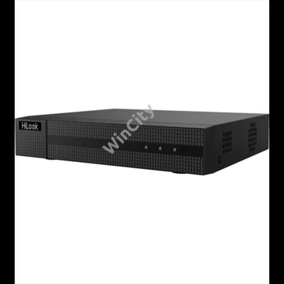 HiLook NVR rögzítő - NVR-104MH-C/4P (4 csatorna, H265+, HDMI+VGA, 2xUSB, 1x Sata, 4x PoE)