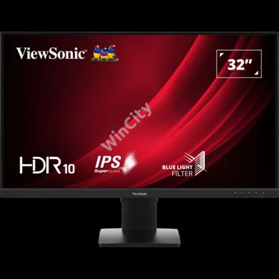 ViewSonic Monitor 32" - VG3209-4K (IPS, 16:9, 4K, 5ms, 350cd/m2, D-sub, HDMI, DP, VESA, SPK, mag. áll.)