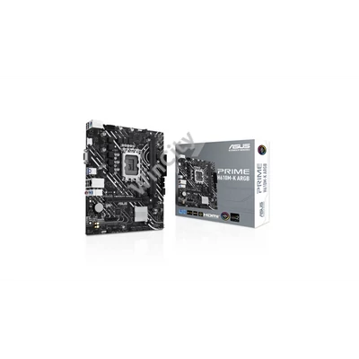 Asus Alaplap - Intel PRIME H610M-K ARGB (H610, 2xDDR5 5600MHz, 1Gb LAN, 4xSATA3, 1xM.2, HDMI+VGA)
