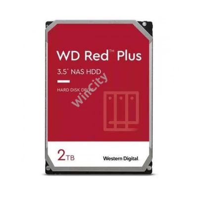 Western Digital Belső HDD 3.5" 2TB - WD20EFPX (5400rpm, 64 MB puffer, SATA3 - Red Plus széria)