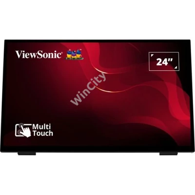 ViewSonic Portable Monitor 24" - TD2465 (VA, 1920x1080, 10 point Touch, 7ms, 250cd/m2, VGA, DP, HDMI, USB, SPK)