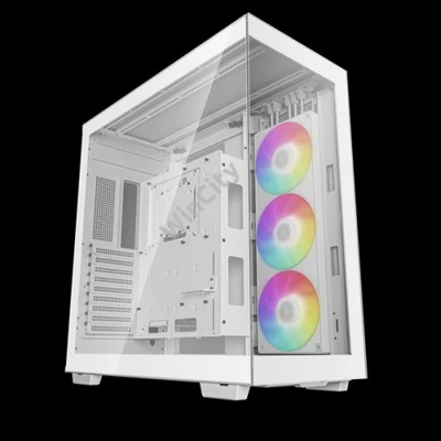 DeepCool Számítógépház - CH780 WH (fehér, ablakos, 3x140mm A-RGB ventilllátor, E-ATX, 4xUSB3.0)