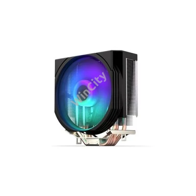 Endorfy CPU Cooler - Spartan 5 MAX ARGB (12 cm, 4 pin, 4x heatpipe, PWM, TDP 180W, fekete)