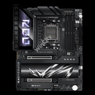 Asus Alaplap - AMD ROG CROSSHAIR X870E HERO AM5 (X870, ATX, 4xDDR5 8600+MHz, 4xSATA3, 5x M.2, HDMI+2xUSB4)