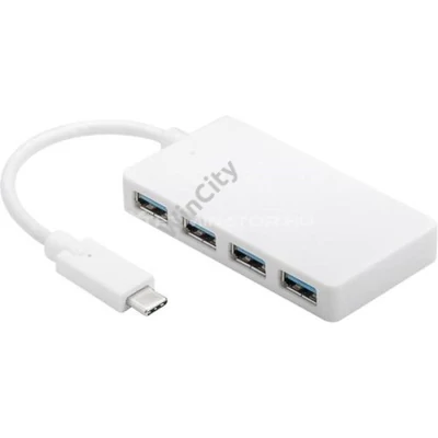 HUB GOOBAY USB C -USB 3.0 (4 port) Fehér