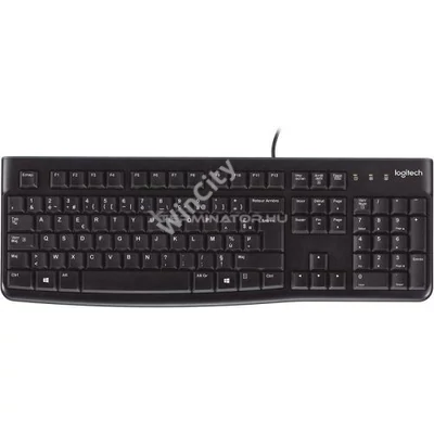Billentyűzet Logitech K120 USB billentyűzet angol fekete OEM
