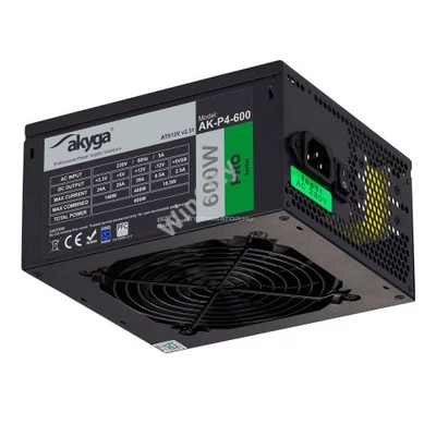 Tápegység 600W Akyga semi-modular ATX AK-P4-600