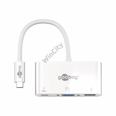 Adapter GOOBAY USB 3.0+VGA+Type-C PD 60W