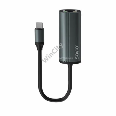 Adapter Savio AK-56 USB-C Gigabit Ethernet