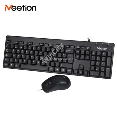 Billentyűzet + egér Meetion MT-C100 USB, HUN, fekete