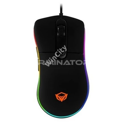 Egér Meetion MT-GM20 gaming RGB, USB, fekete