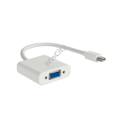 Adapter Akyga AK-AD-39 VGA/miniDisplayPort fehér (0,15m)