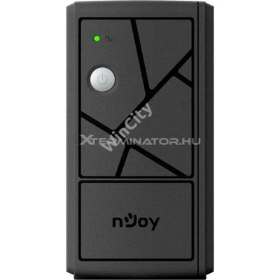 Szünetmentes NJOY Keen 600VA/360W, 2 Schuko, line-interaktív, USB menedzsment, RJ11/45 vonalvédelem, fekete