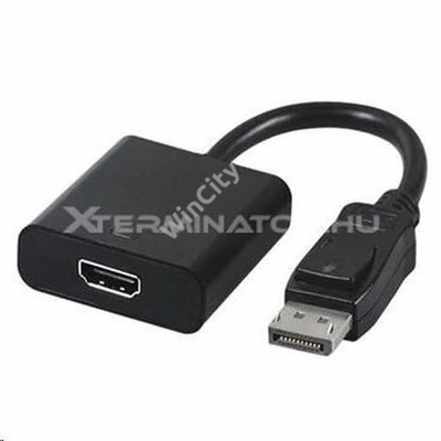 Adapter Gembird A-DPM-HDMIF-002 DP to HDMI adapter fekete (0,1m)