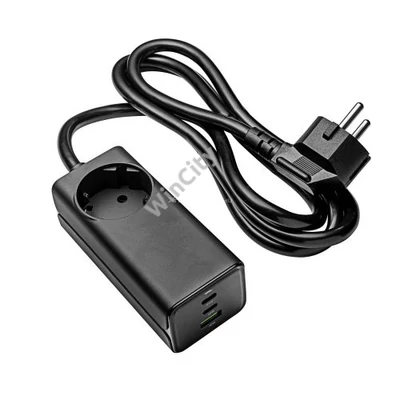 Hálózati töltő Akyga AK-CH-21 AC 230V + USB-A + 2x USB-C PD 5-20V / max. 5A 65W Quick Charge 3.0 GaN