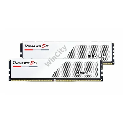 RAM G.SKILL Ripjaws S5 DDR5 6000MHz CL30 32GB Kit2(2x16GB) Intel XMP White