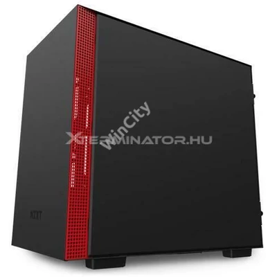 Ház NZXT H210 CA-H210BR MINI-ITX fekete/piros