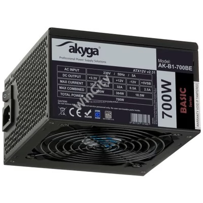 Tápegység 700W Akyga AK-B1-700BE BLACK EDITION