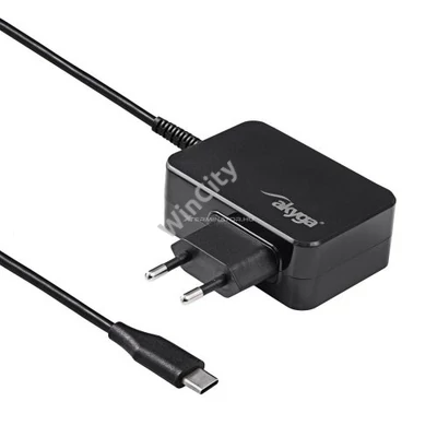 Notebook töltő Akyga AK-ND-80 5 - 20V / 2.25 - 3A 45W USB-C Power Delivery 3.0 GaN