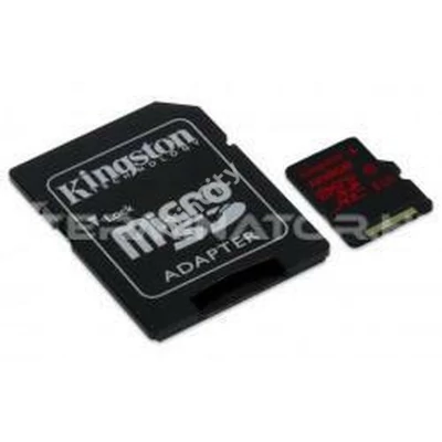 MEMÓRIAKÁRTYA 128GB Kingston SD micro Canvas Select Plus (SDXC Class 10 A1) adapterrel