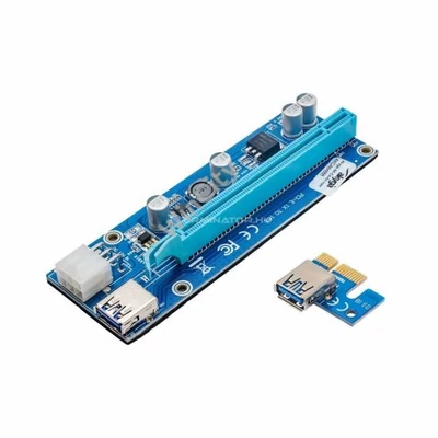 Bővítőkártya Akyga AK-CA-64 PCI-E 1x - 16x USB 3.0 riser