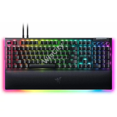 Billentyűzet Razer BlackWidow V4 Pro Green Switch Keyboard Black US