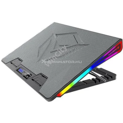 Hűtőpad Meetion CP5050 RGB Notebook Hűtőpad fekete