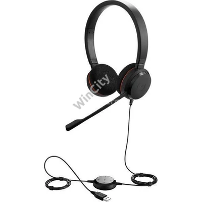 Fejhallgató Jabra Evolve 20 MS Headset fekete