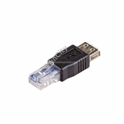 Adapter Akyga AK-AD-27 USB / RJ45 Black