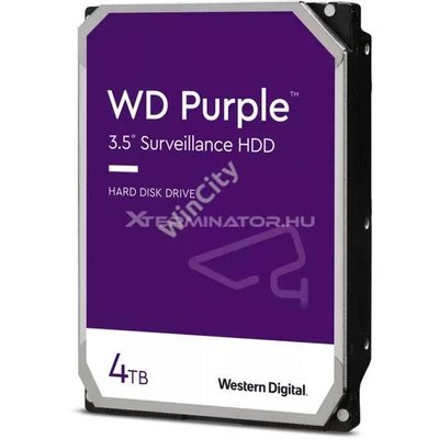 HDD 4TB WD 3,5" SATA3 5400rpm 256MB Purple WD42PURZ REFURBISHED