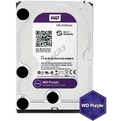 HDD 4TB WD 3,5" SATA3 5400RPM 64MB PURPLE WD40PURZ REFURBISHED