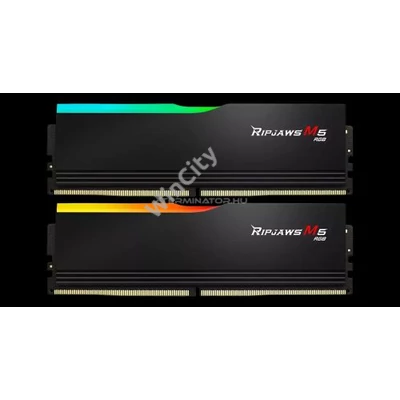 RAM G.SKILL Ripjaws M5 RGB DDR5 6400MHz CL32 96GB Kit2(2x48GB) Intel XMP Black