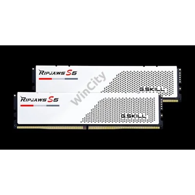 RAM G.SKILL Ripjaws S5 DDR5 6000MHz CL28 32GB Kit2(2x16GB) Intel XMP White