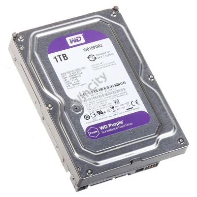 HDD 1TB WD 3,5" SATA 5400RPM 64MB PURPLE WD10PURZ 