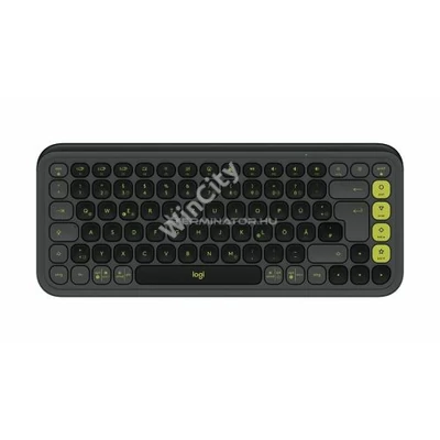 Billentyűzet Logitech Pop Icon Wireless Keyboard Graphite/Green US 