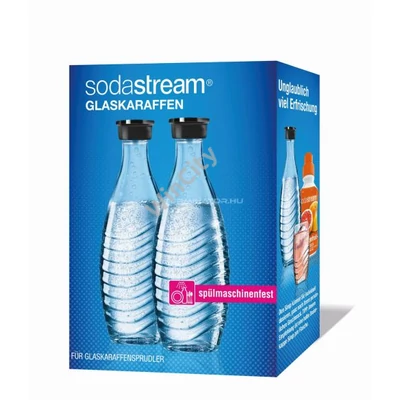 Üvegpalack Sodastream CRYSTAL Karaffenset átlátszó dupla csomag