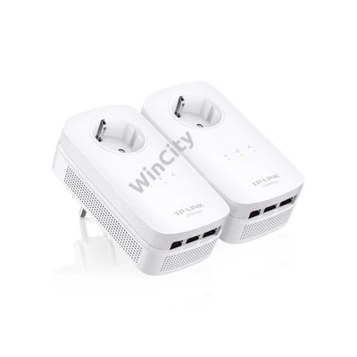 TP-Link TL-PA8030PKIT AV1200 3-Port Gigabit Passthrough Powerline Adapter Kit