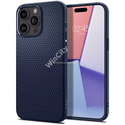 Telefon tok Spigen Liquid Air Navy iPhone 15 Pro kék