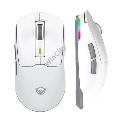 Egér Meetion GW24 Vezetékes+2,4G+Bluetooth gamer white
